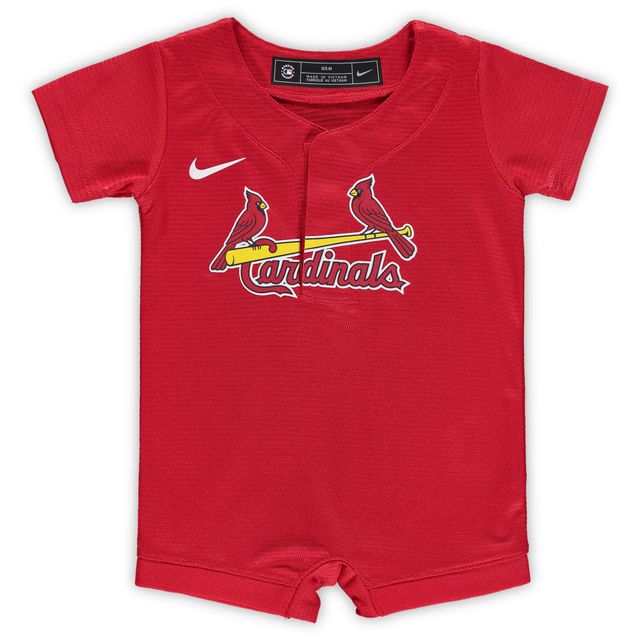 Barboteuse en jersey officiel des St. Louis Cardinals Nike rouge pour nouveau-né et bébé