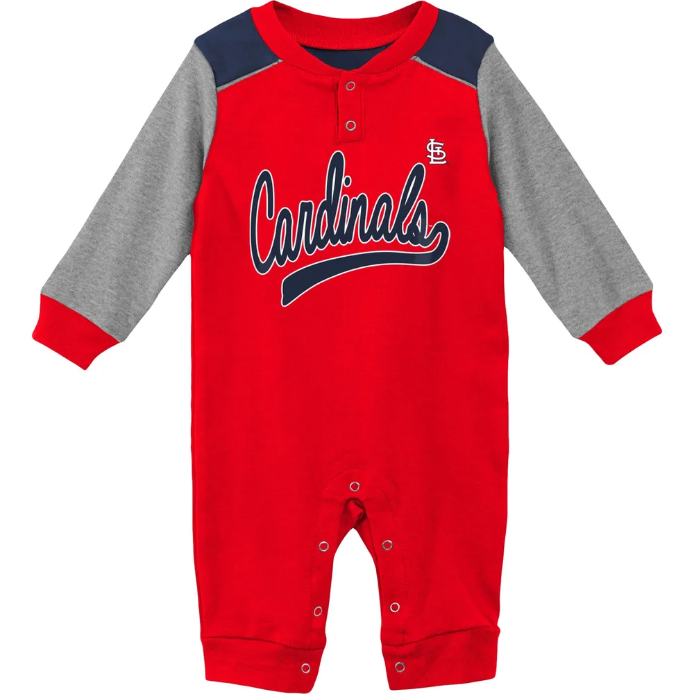 Girls Newborn & Infant St. Louis Cardinals Red/Heather Gray Little Fan  Two-Pack Bodysuit Set