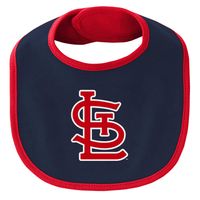 Newborn & Infant Red/Navy St. Louis Cardinals Little Champ Three-Pack Bodysuit Bib Booties Set