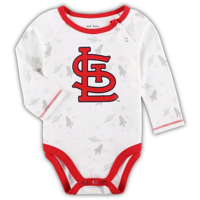 Ensemble bonnet et pantalon à pieds pour nouveau-né bébé avec combinaison Dream Team des Cardinals de St. Louis rouge/blanc