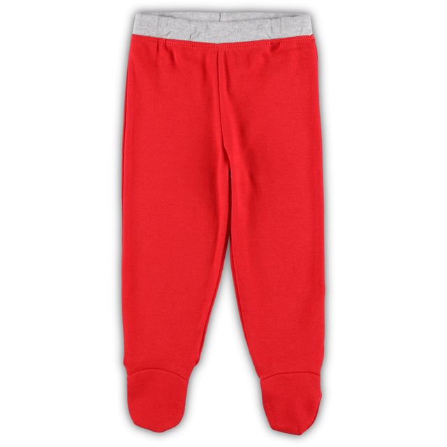 Ensemble bonnet et pantalon à pieds pour nouveau-né bébé avec combinaison Dream Team des Cardinals de St. Louis rouge/blanc