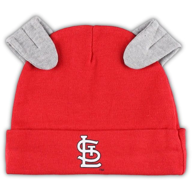 Ensemble bonnet et pantalon à pieds pour nouveau-né bébé avec combinaison Dream Team des Cardinals de St. Louis rouge/blanc