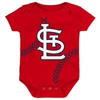 Body rouge St. Louis Cardinals Running Home pour nouveau-né et bébé