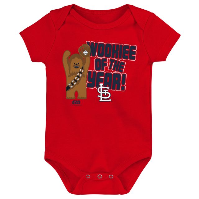 Body nouveau-né et nourrisson rouge St. Louis Cardinals Star Wars Wookie de l'année