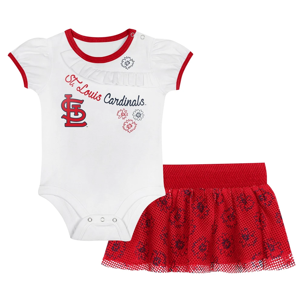 Ensemble body et jupe Sweet Cardinals de St. Louis pour nouveau-nés nourrissons