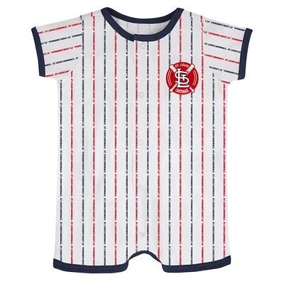 Newborn & Infant White St. Louis Cardinals Ball Hitter Romper