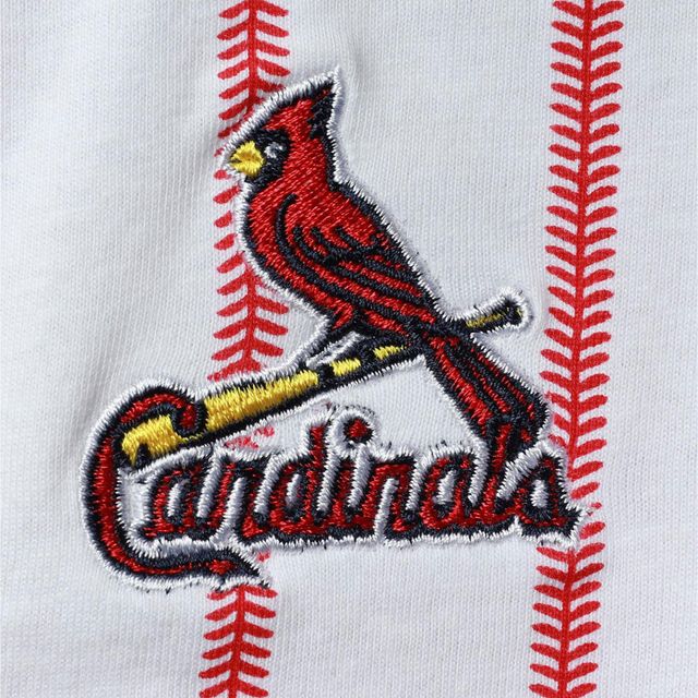 Body à manches courtes pour nouveau-né blanc/rouge St. Louis Cardinals Power Hitter