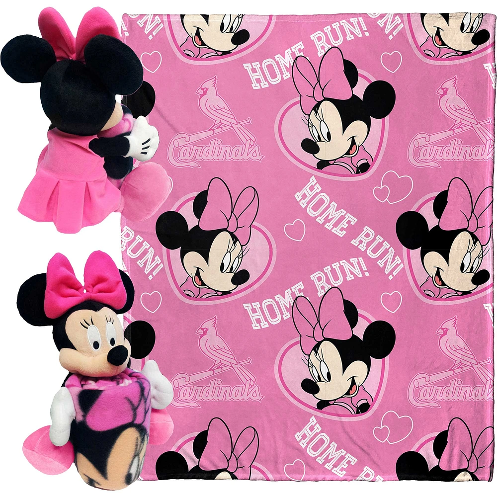 Northwest x Disney St. Louis Cardinals Minnie Hugger Pillow & Silk Touch Throw Set