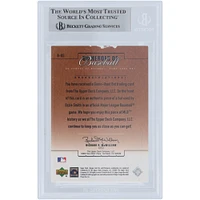 Ozzie Smith St. Louis Cardinals Autographed 2001 Upper Deck Prospect Premieres Heroes of Baseball Bat Relic #B-OS Beckett Fanatics Witnessed Authenticated Card