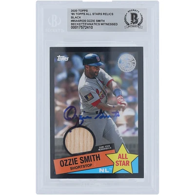 V106832 SLCard Ozzie Smith St. Louis Cardinals Autographié 2020 Topps Black '85 All-Star Bat Relic #85ASR-OS #/199 Beckett Fanatics Witnessed Authenticated 10 Card Ozzie Smith AUT TPP TRADING CARDS 45666 AUTTRC CA01B00128 #8
