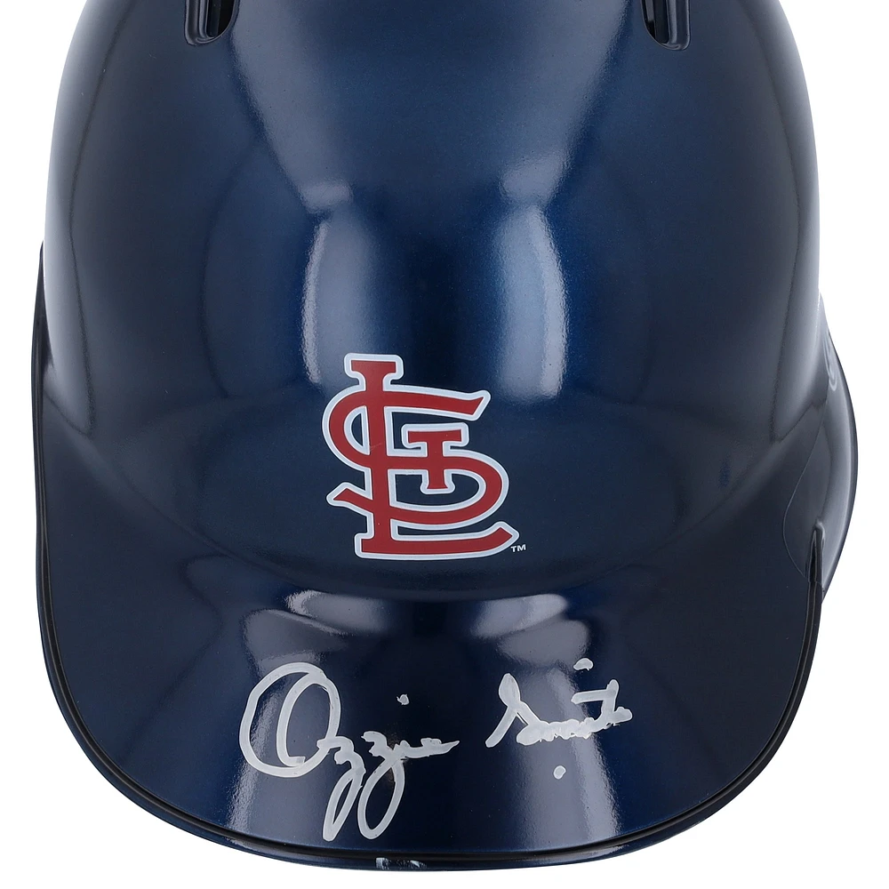 Casque de frappeur alternatif chromé Rawlings autographié par Ozzie Smith des Cardinals de St. Louis - Exclusivité Fanatics