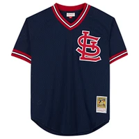 Maillot authentique dédicacé par Ozzie Smith des Cardinals de St. Louis par Mitchell & Ness avec inscription « The Wizard »