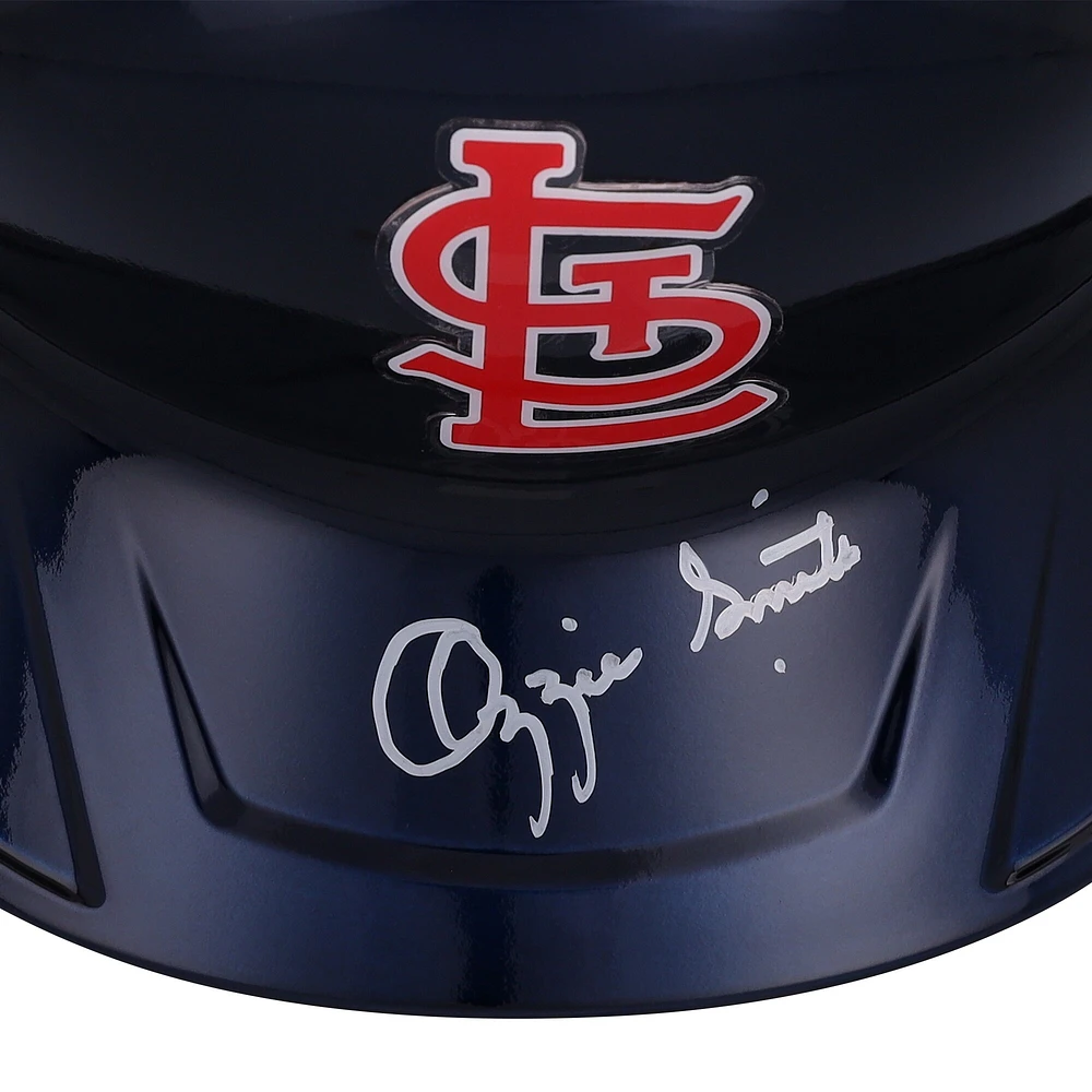 Casque de frappeur Rawlings Alternate Chrome Mach Pro autographié par Ozzie Smith des Cardinals de St. Louis - Exclusivité Fanatics