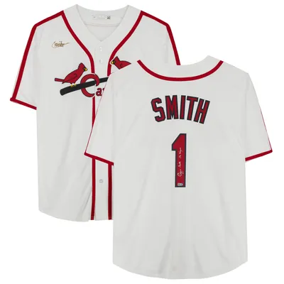 Ozzie Smith St. Louis Cardinals Fanatics Authentic Autographed White Nike Cooperstown Collection Replica Jersey with "The Wizard" Inscription