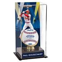 Vitrine de présentation des gants dorés du match des étoiles de la MLB 2022 des Cardinals de St. Louis de Paul Goldschmidt avec image