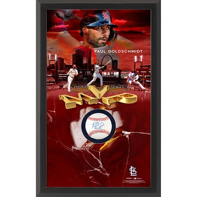 Paul Goldschmidt St. Louis Cardinals 2022 NL MVP Autographed Baseball Shadowbox with ''2022 NL MVP'' Inscription