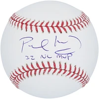 Baseball autographié par Paul Goldschmidt des Cardinals de St. Louis, MVP de la Ligue nationale 2022, avec l'inscription « 22 NL MVP »