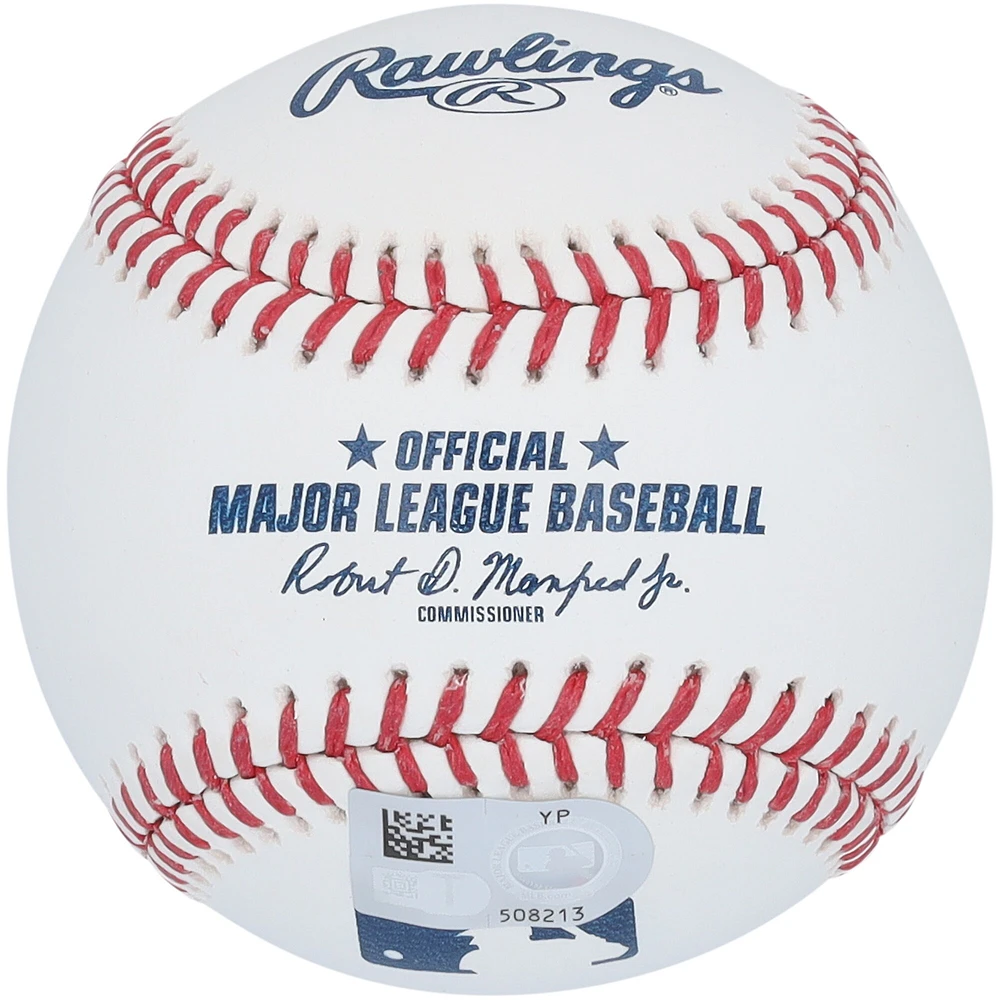 Baseball autographié par Paul Goldschmidt des Cardinals de St. Louis, MVP de la Ligue nationale 2022, avec l'inscription « 22 NL MVP »