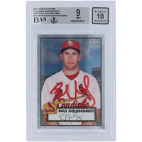 Paul Goldschmidt St. Louis Cardinals Autographié 2021 Topps Chrome #209 Beckett Fanatics Witnessed Authenticated 9/10 Card