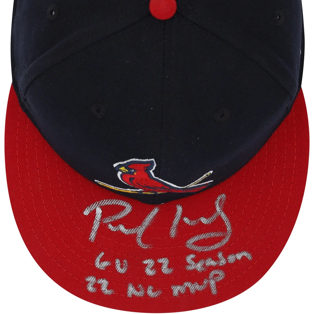 Paul Goldschmidt St. Louis Cardinals Autographed Game-Used Navy and Red Cap from the 2022 MLB Season with Multiple Inscriptions