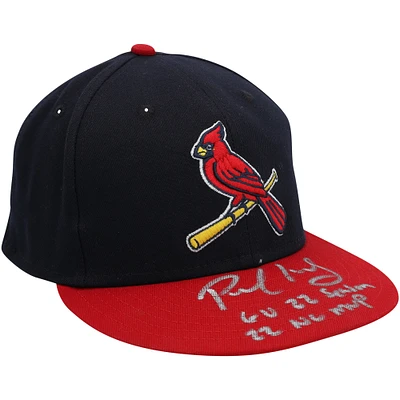 Paul Goldschmidt St. Louis Cardinals Autographed Game-Used Navy and Red Cap from the 2022 MLB Season with Multiple Inscriptions