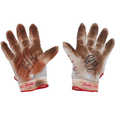 Paul Goldschmidt St. Louis Cardinals Autographed Game-Used White Franklin Batting Gloves from the 2022 MLB Season