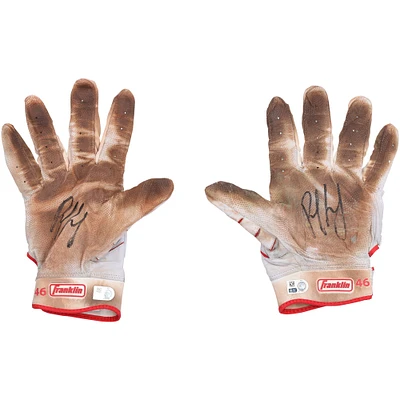 Paul Goldschmidt St. Louis Cardinals Autographed Game-Used White Franklin Batting Gloves from the 2023 MLB Season