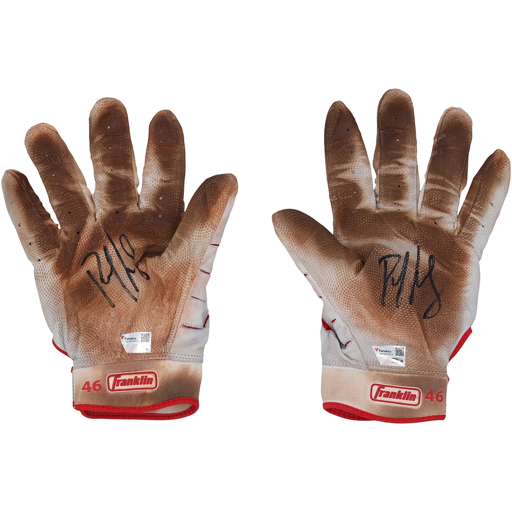 Paul Goldschmidt St. Louis Cardinals Autographed Game-Used White Franklin Batting Gloves vs. Cleveland Guardians on September 22, 2024