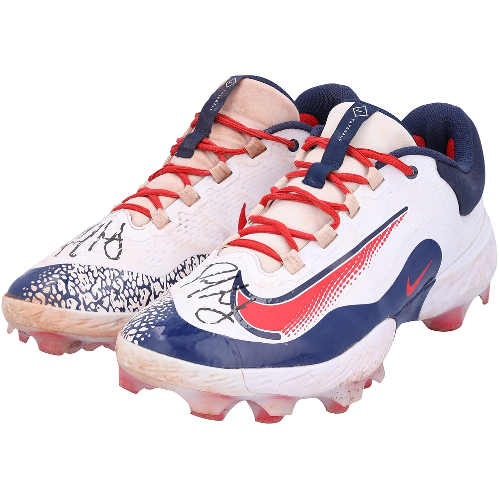 Paul Goldschmidt St. Louis Cardinals Autographed Game-Used White Nike Cleats from the 2023 MLB Season