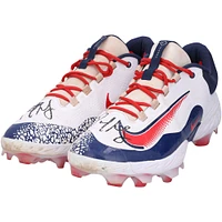 Chaussures à crampons Nike blanches autographiées par Paul Goldschmidt des Cardinals de St. Louis pour la saison 2023 de la MLB - RG13318357-58