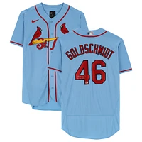 Paul Goldschmidt St. Louis Cardinals Autographed Nike Light Blue Authentic Jersey with "22 NL MVP" Inscription
