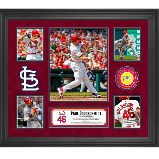 Lids Adam Wainwright St. Louis Cardinals Fanatics Authentic Framed  5-Photograph Collage with Piece of Game-Used Ball