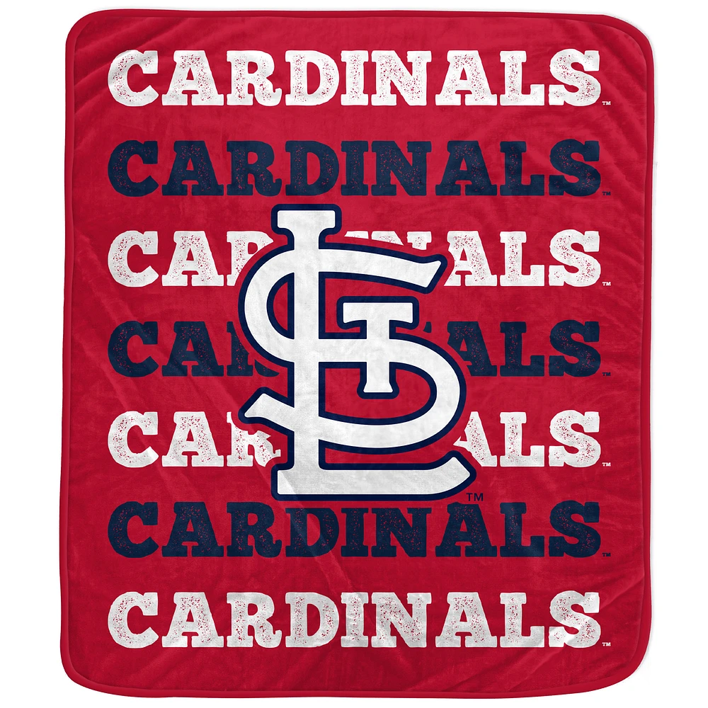 Pegasus St. Louis Cardinals 60'' x 70'' Logo Wordmark Plush Blanket