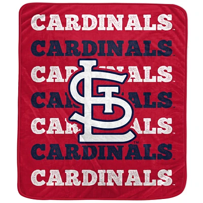 Pegasus St. Louis Cardinals 60'' x 70'' Logo Wordmark Plush Blanket