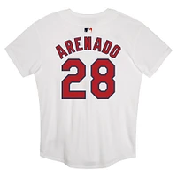 Maillot de match à domicile des Cardinals St. Louis blanc Nike Nolan Arenado pour enfant d'âge préscolaire