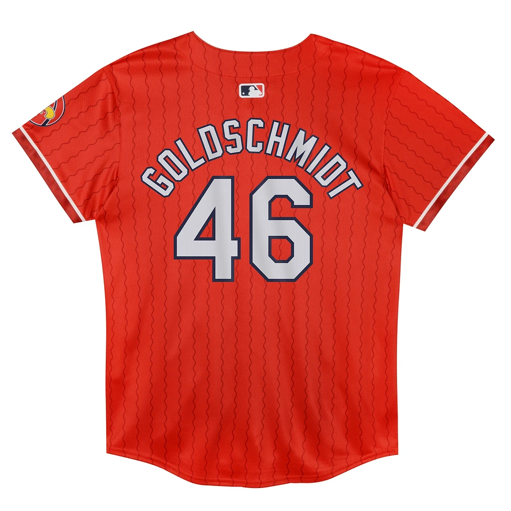 Maillot de joueur Nike Paul Goldschmidt St. Louis Cardinals 2024 City Connect Limited pour enfants d'âge préscolaire, rouge