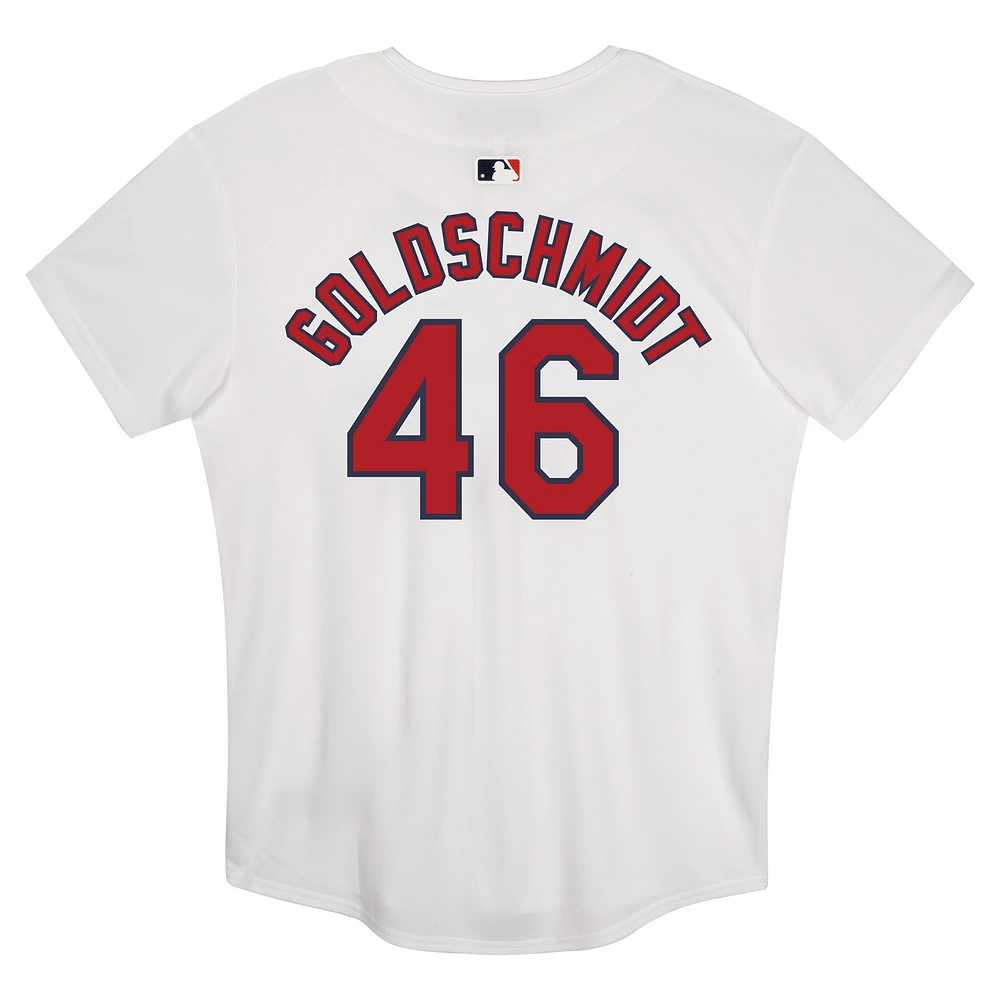 Maillot de match à domicile Paul Goldschmidt blanc Nike pour enfant d'âge préscolaire des Cardinals St. Louis