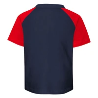 Préscolaire St. Louis Cardinals Bleu marine/gris chiné Groundout Baller Raglan T-shirt et short