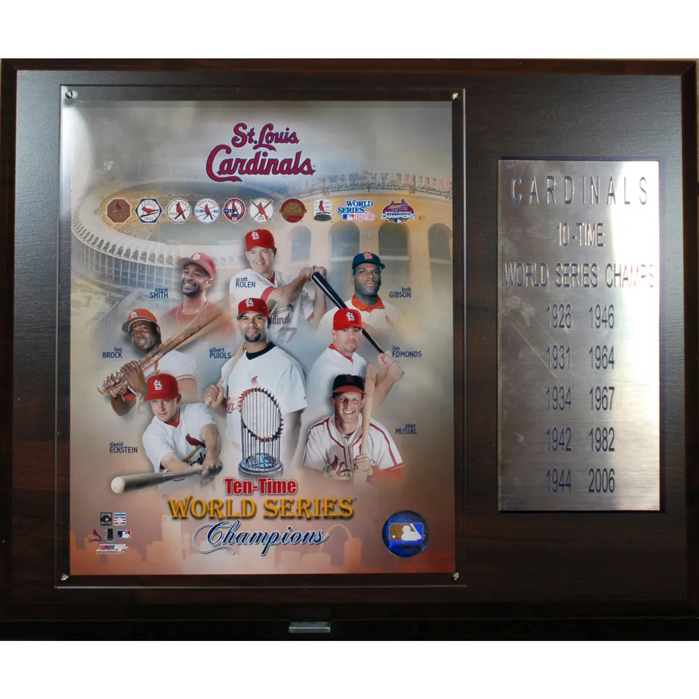 Lids St. Louis Cardinals 2011 World Series Champions 12'' x 15'' Team  Plaque