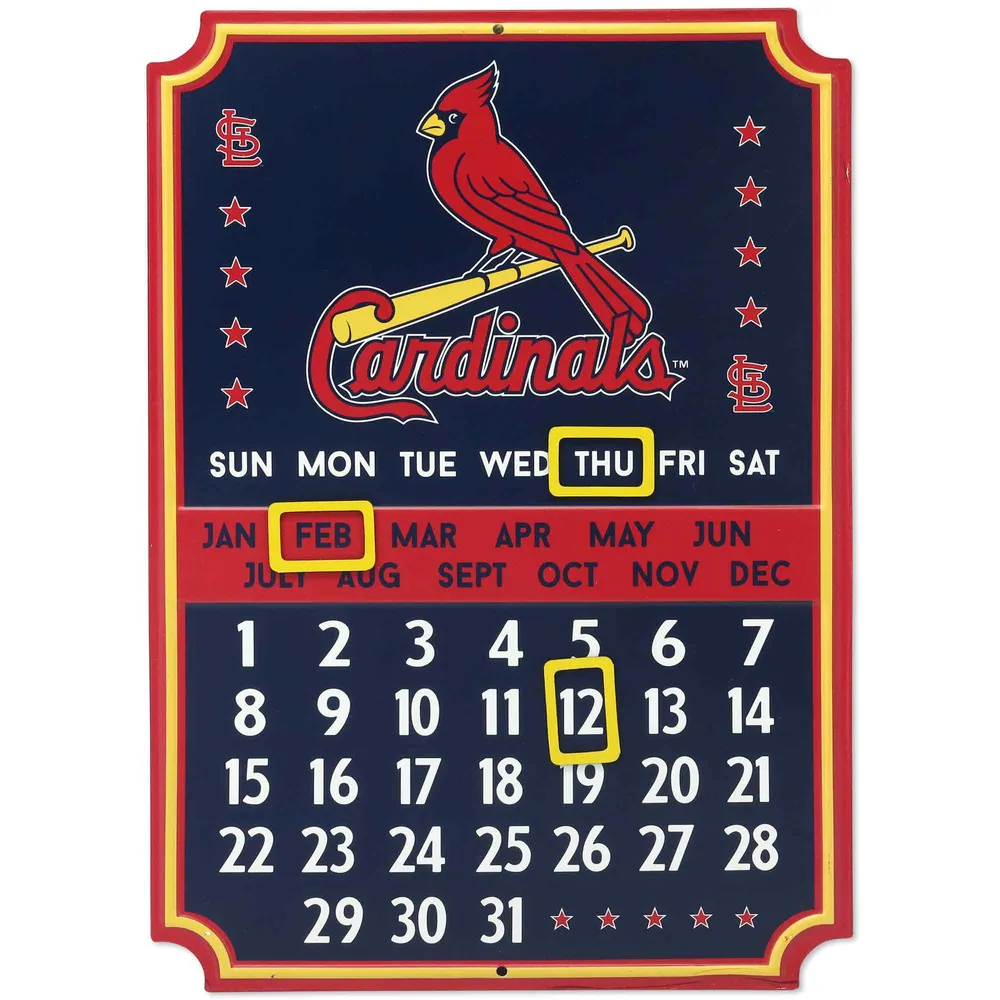 Lids St. Louis Cardinals 10'' x 14'' Metal Calendar