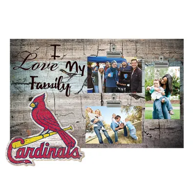 St. Louis Cardinals 11" x 19" I Love My Family Clip Photo Frame