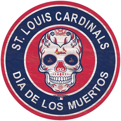 Lids St. Louis Cardinals 12'' x 16'' Framed Circle Logo Print - Black