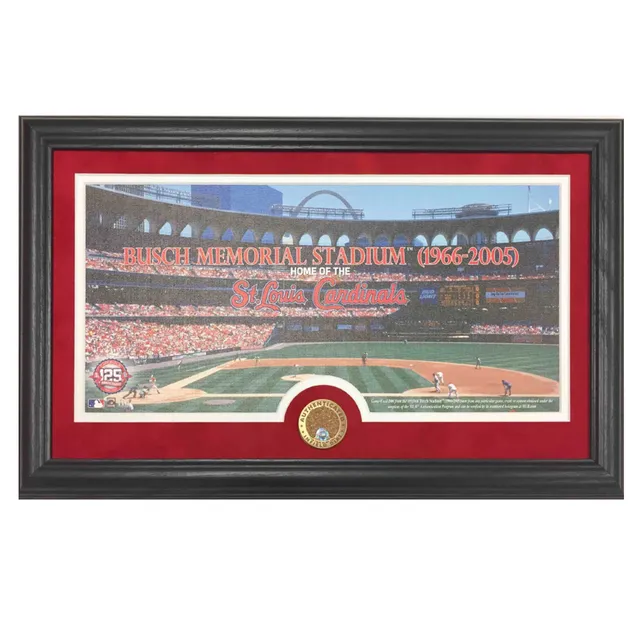 St. Louis Cardinals Busch Stadium Frame with Game Used Dirt