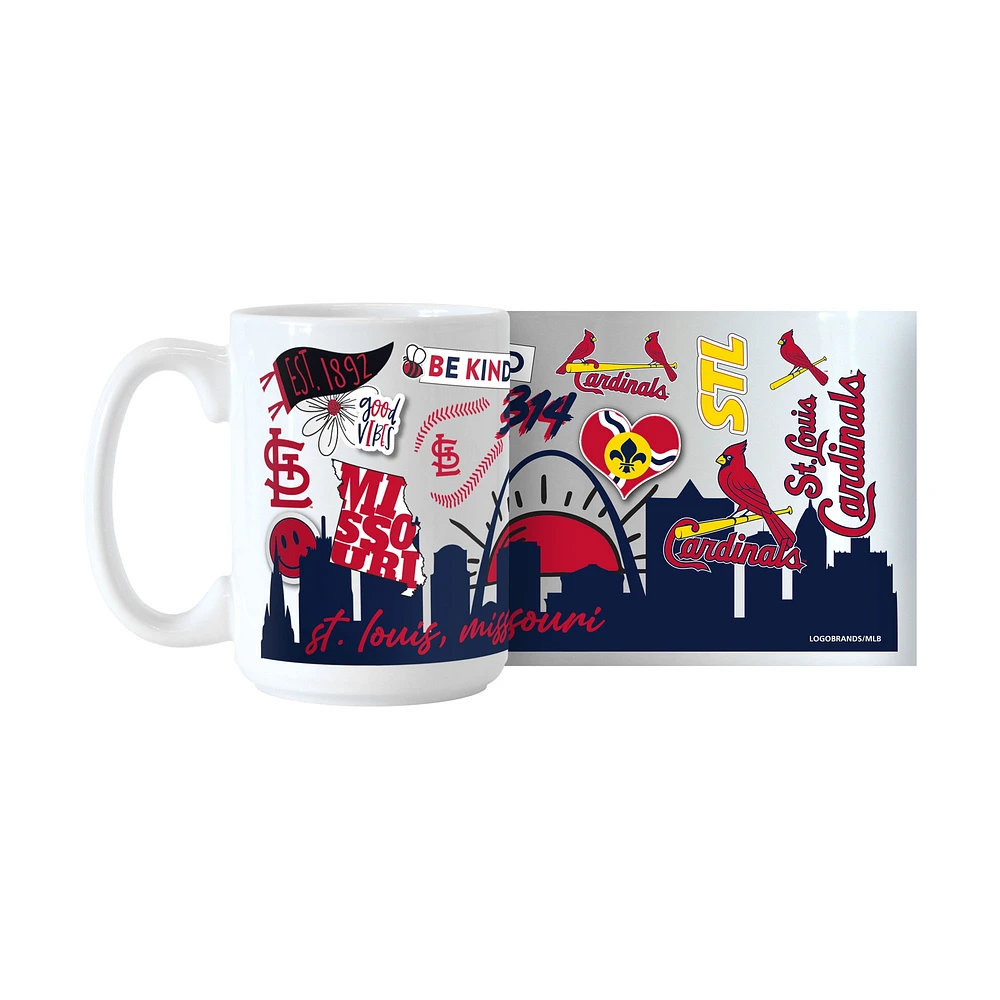 Cardinaux de Saint-Louis 15 oz. Tasse en céramique indigène