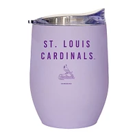 Cardinals de Saint-Louis 16oz. Gobelet incurvé doux au toucher lavande