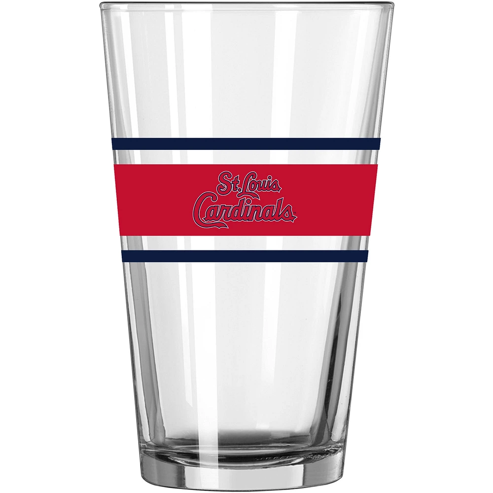 Cardinaux de Saint-Louis 16 oz. Verre à pinte à rayures