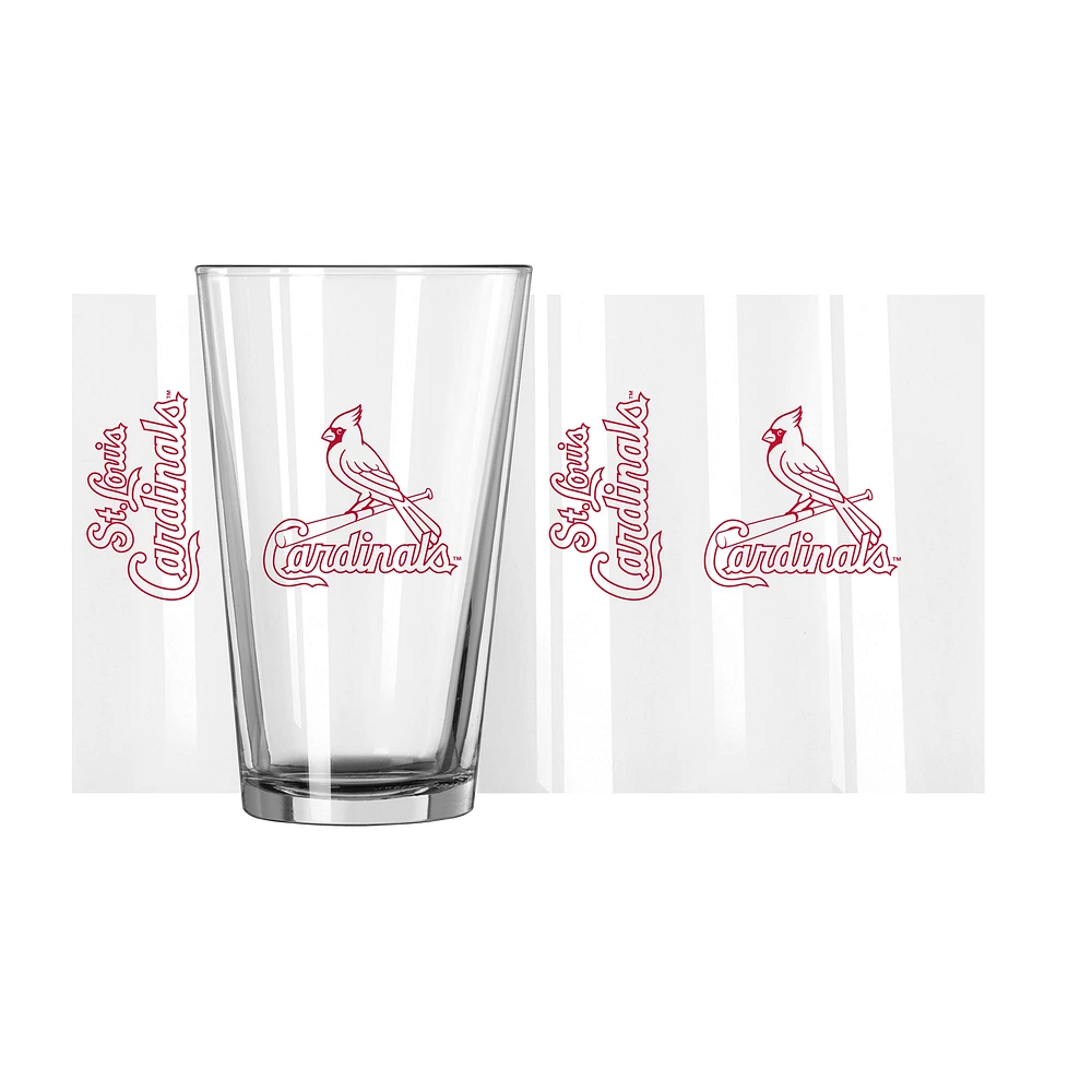 Cardinaux de Saint-Louis 16 oz. Verre à pinte Team Wordmark Game Day