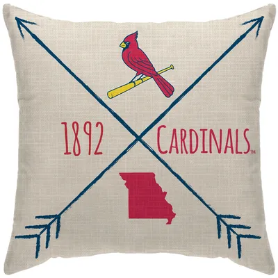 St. Louis Cardinals 18'' x 18'' Cross Arrow Decorative Throw Pillow