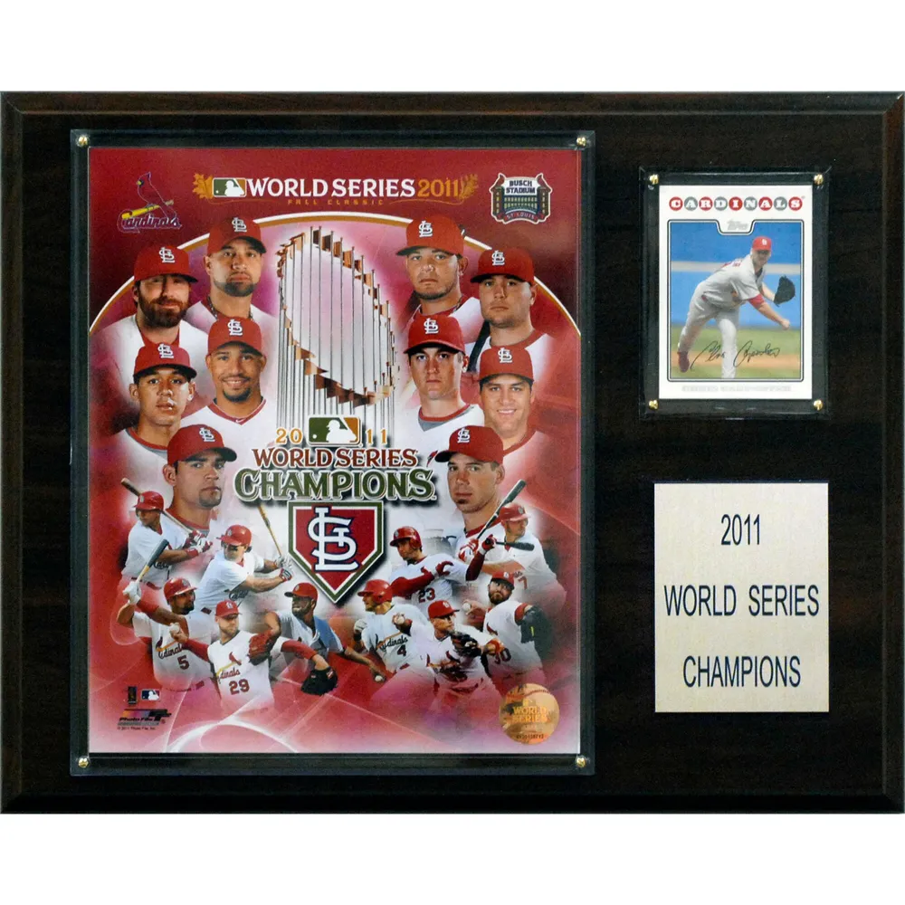 2011 St. Louis Cardinals World Series Champions Plaque
