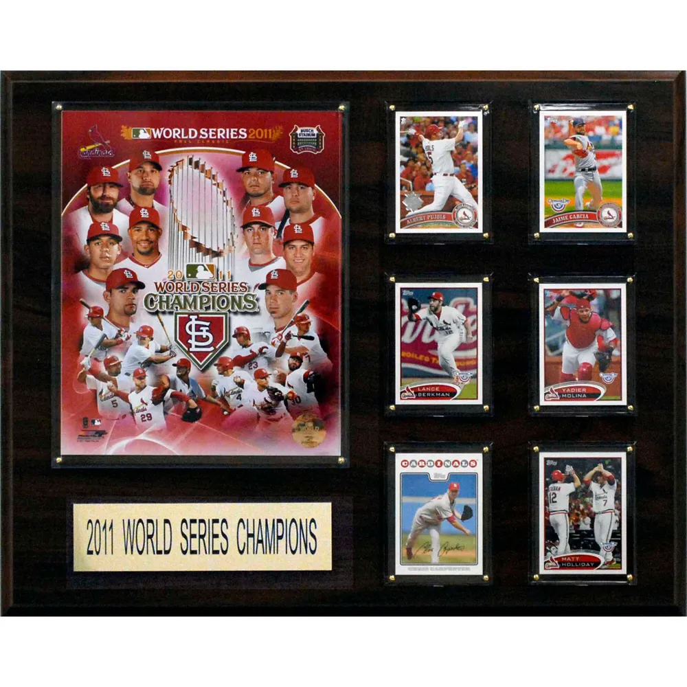 St. Louis Cardinals 2011 World Series Champions 12'' x 15'' Team Plaque